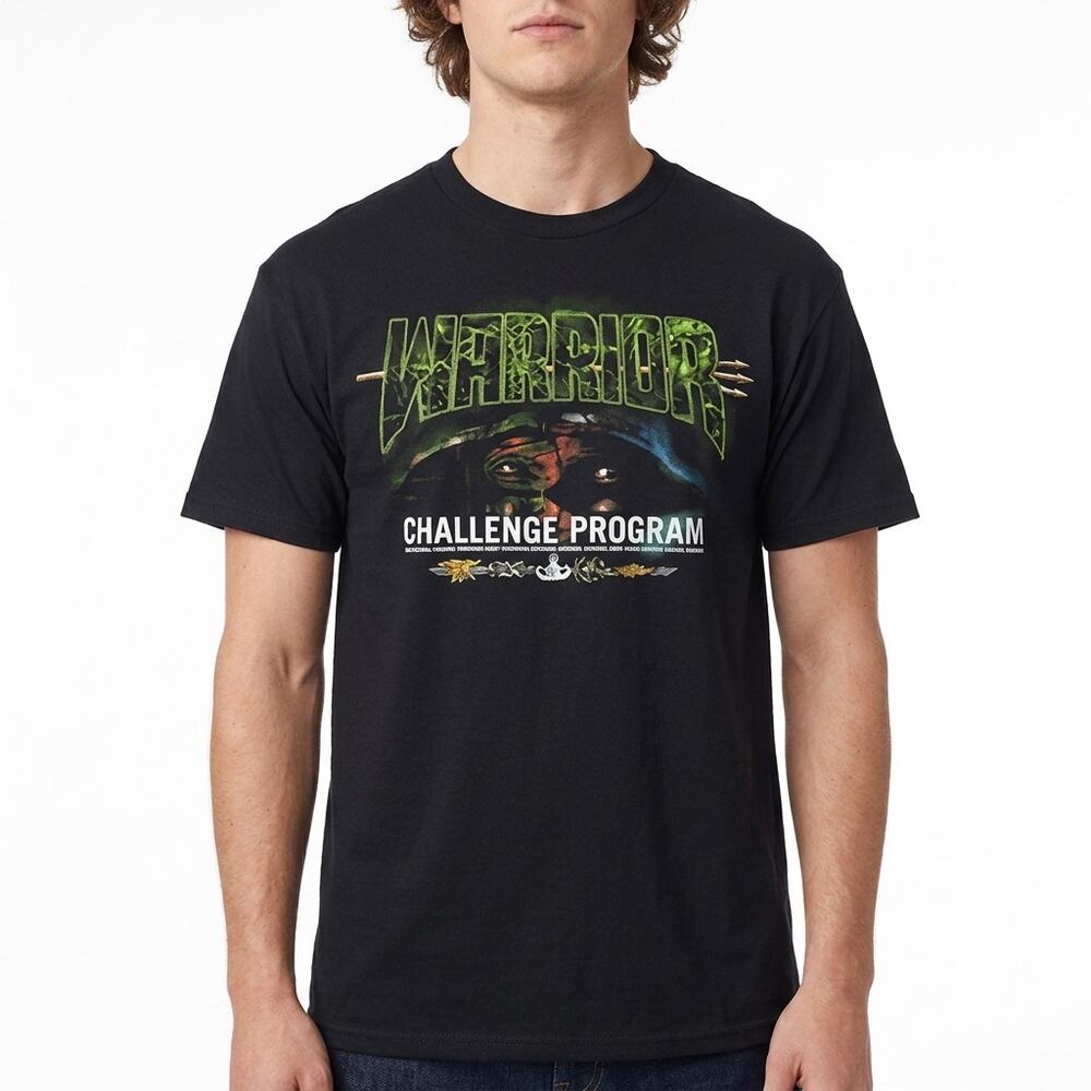 Alstyle Warrior Challenge Program America's Navy Black Graphic Men Size M